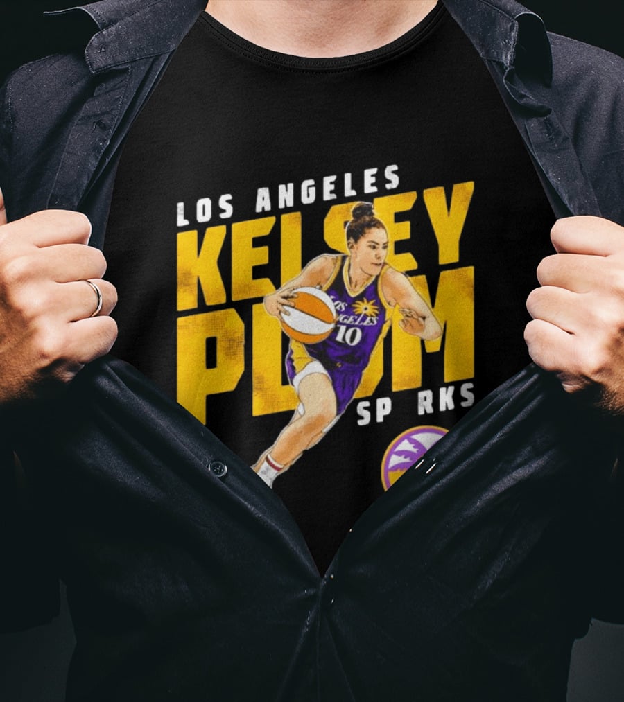 Los Angeles Kelsey Plum Sparks SP RKS 10 Basketball Player T-Shirt