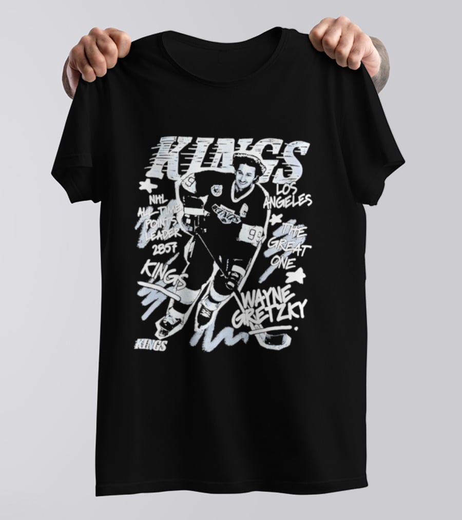 Los Angeles Kings Wayne Gretzky NHL All Time Points Leader Hockey Legend T-Shirt