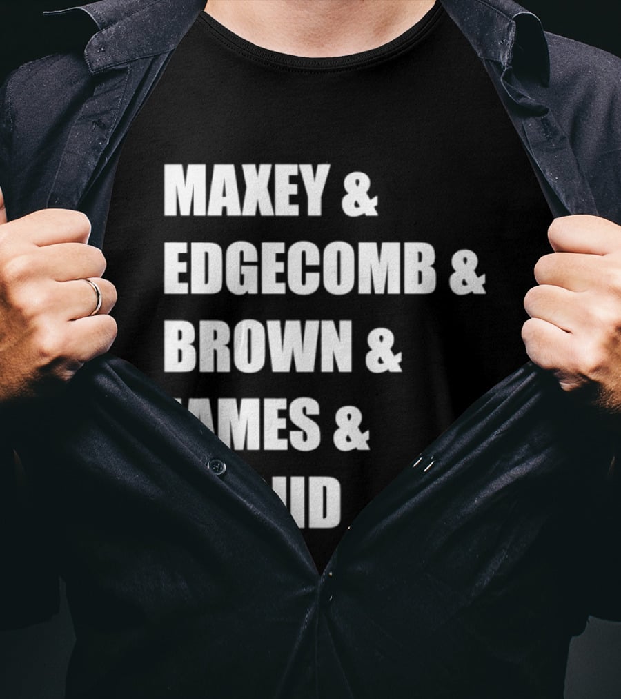 Philadelphia 76ers Maxey Edgecombe Brown James Embiid 2026 T-Shirt