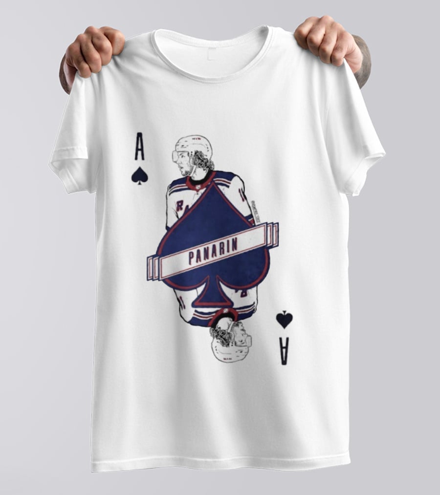 Panarin New York Rangers Playing Card Ace Spades T-Shirt