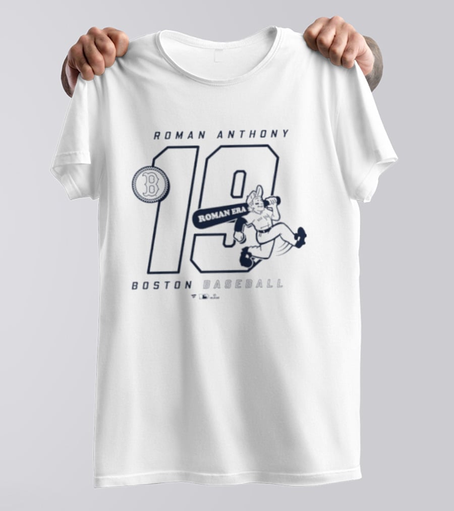 Boston Baseball Roman Anthony 19 Roman Era Caricature T-Shirt