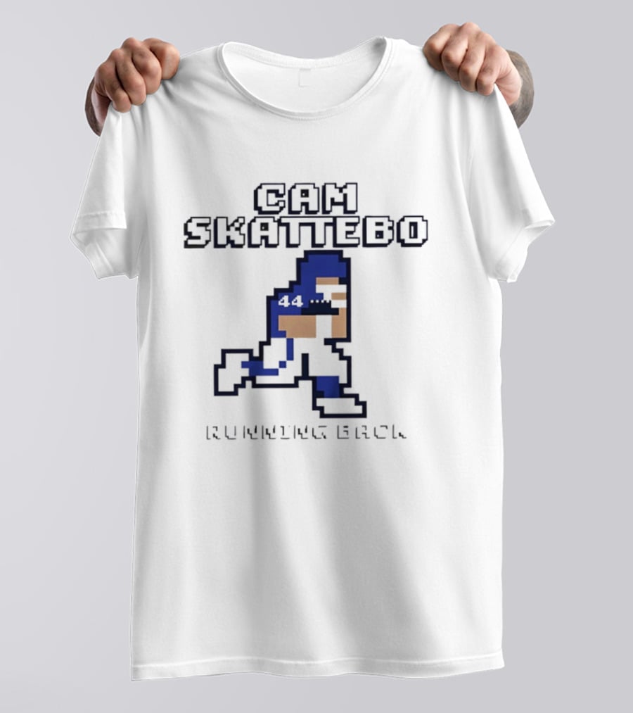Cam Skattebo Running Back 44 Retro Pixelated T-Shirt
