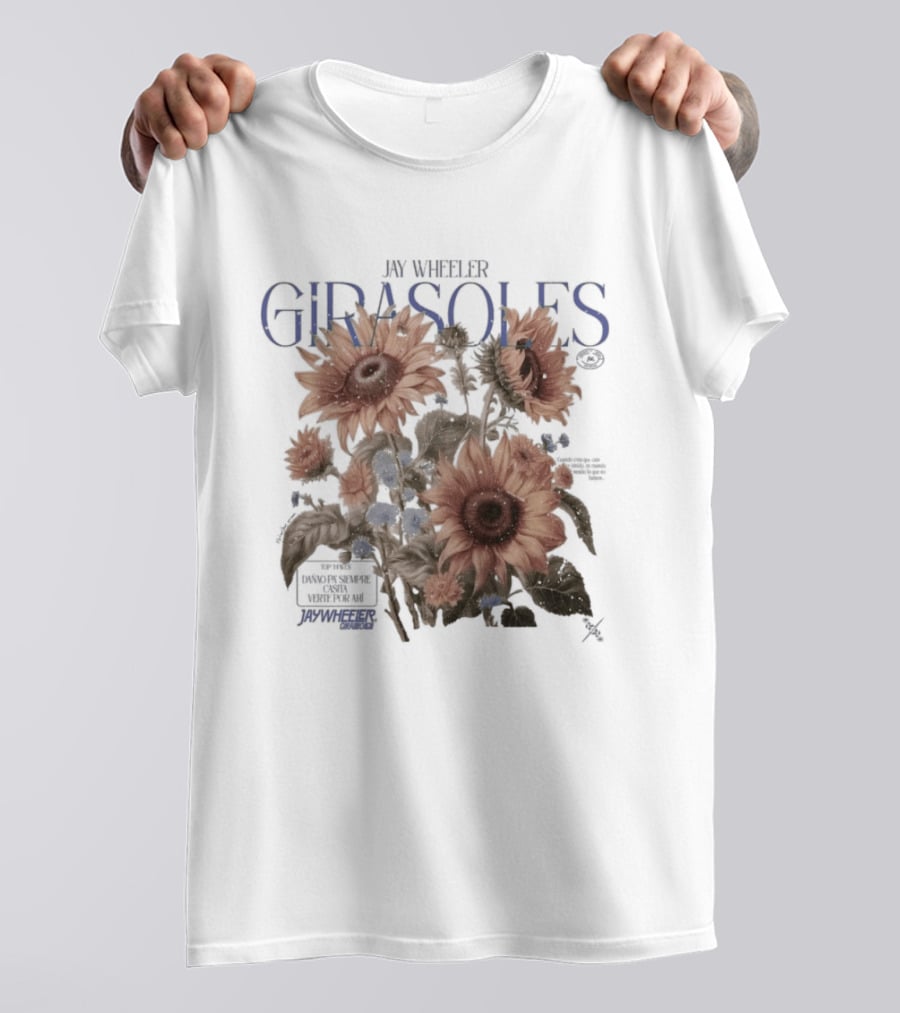 Jay Wheeler Girasoles Sunflowers Botanical T-Shirt