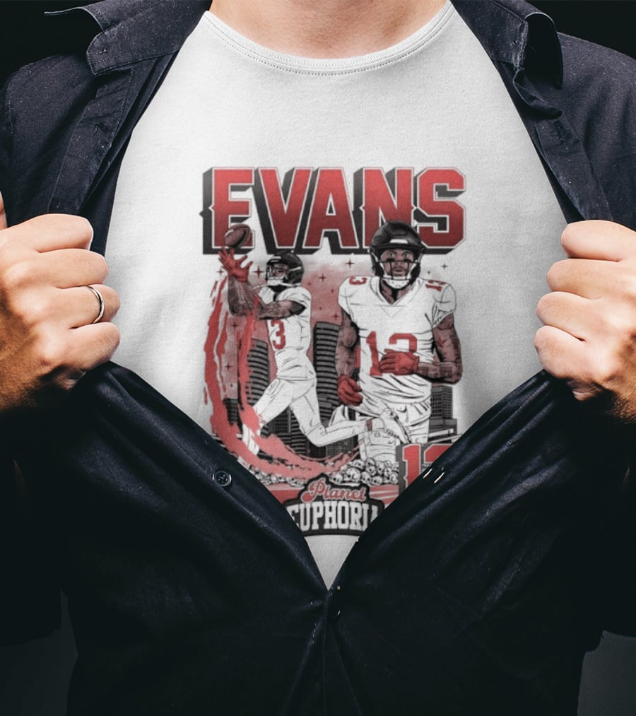Evans 13 Euphoria Tampa Bay Buccaneers Football T-Shirt