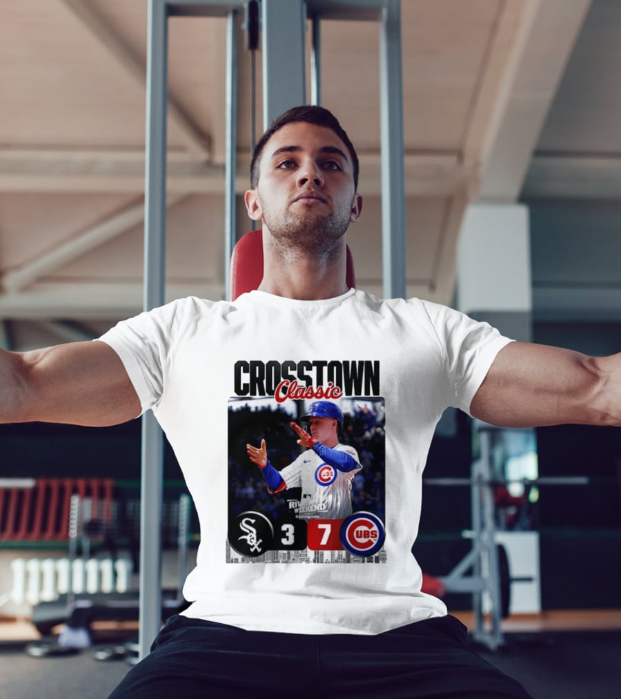Crosstown Classic Cubs Victory Over White Sox 7 3 Pete Crow Armstrong MLB Rival Weekend T-Shirt