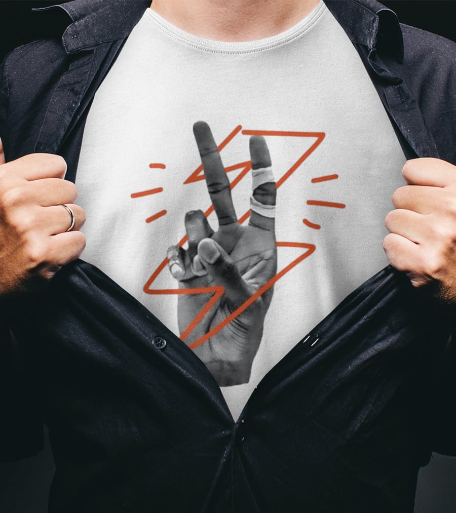 Shai Gilgeous Alexander SGA B2B 2025 26 Kia NBA MVP Hand Gesture T-Shirt