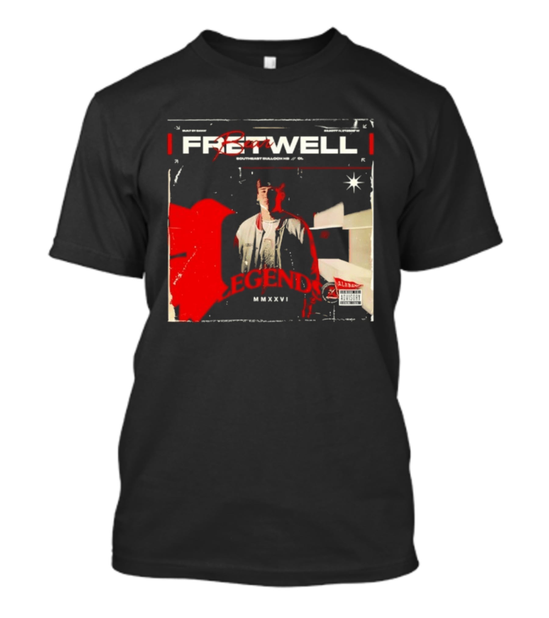 Bear Fretwell Alabama Legends MMXXVI Southeast Bulloch NCAA Football T-Shirt
