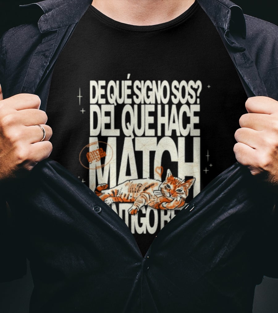 De Qué Signo Sos Del Que Hace Match Contigo Bebe Zodiac Cat Matchmaking T-Shirt