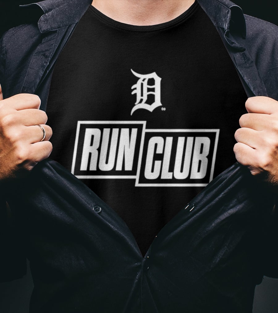 Detroit Tigers D Logo Run Club 2026 T-Shirt