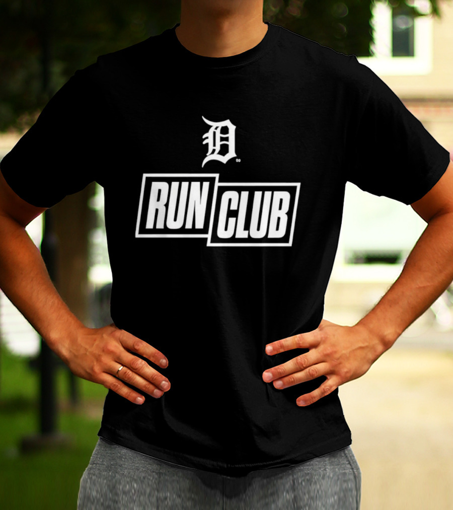 Detroit Tigers D Logo Run Club 2026 T-Shirt
