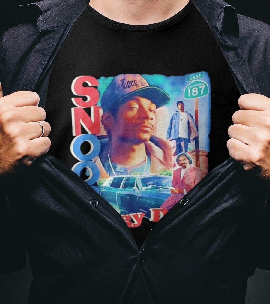 Snoop Doggy Dogg East California 187 Vintage Style Urban Fashion T-Shirt