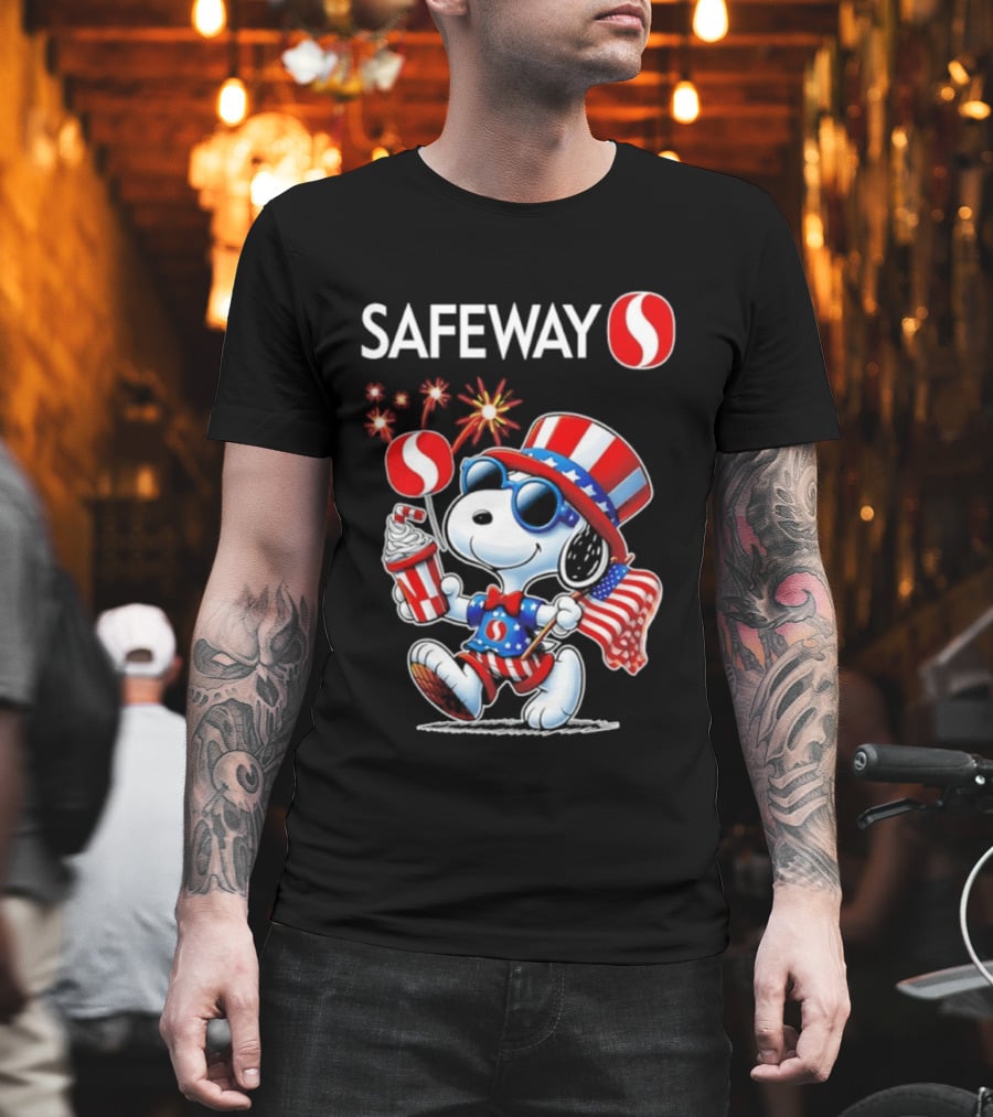 Snoopy Safeway 250th Anniversary 1776 2026 America Celebration T-Shirt