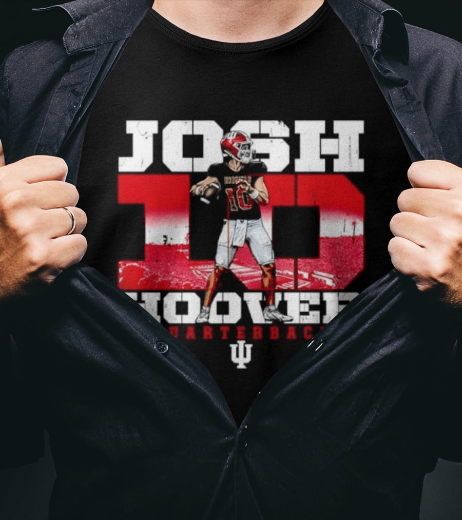 Josh Hoover 10 Indiana Hoosiers Quarterback NCAA T-Shirt