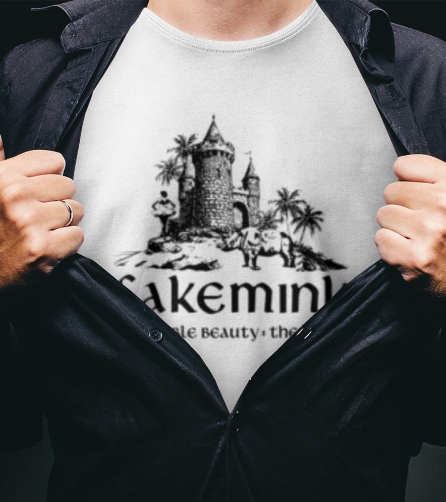Fakemink A Terrible Beauty The Castle Longsleeve White T-Shirt