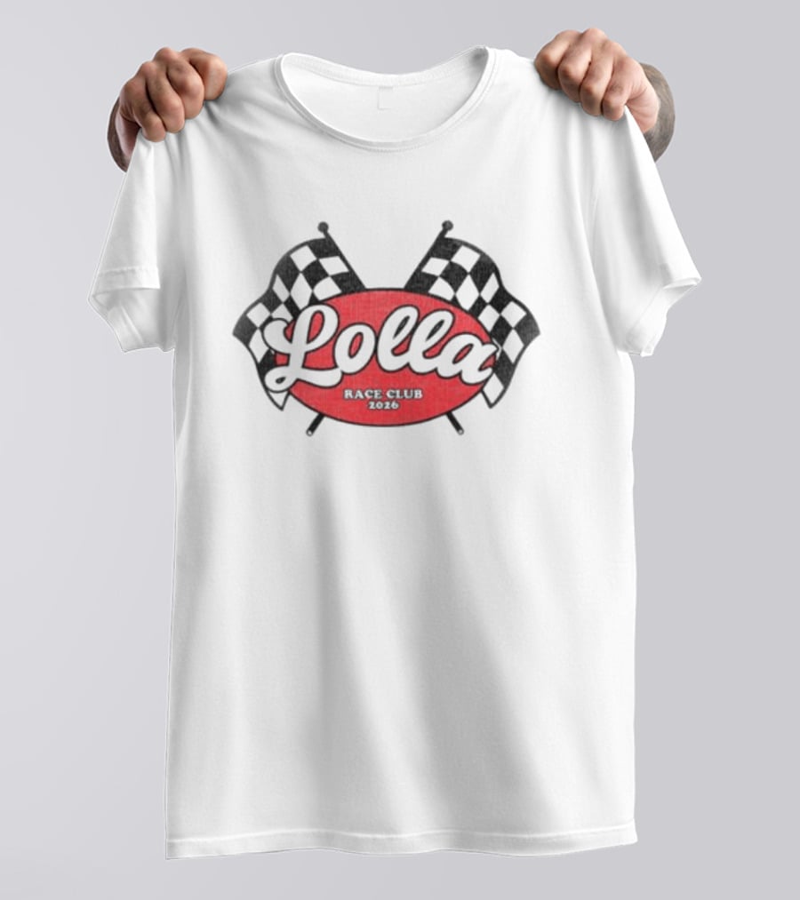 Lolla Racer Checkered Flags Tank T-Shirt