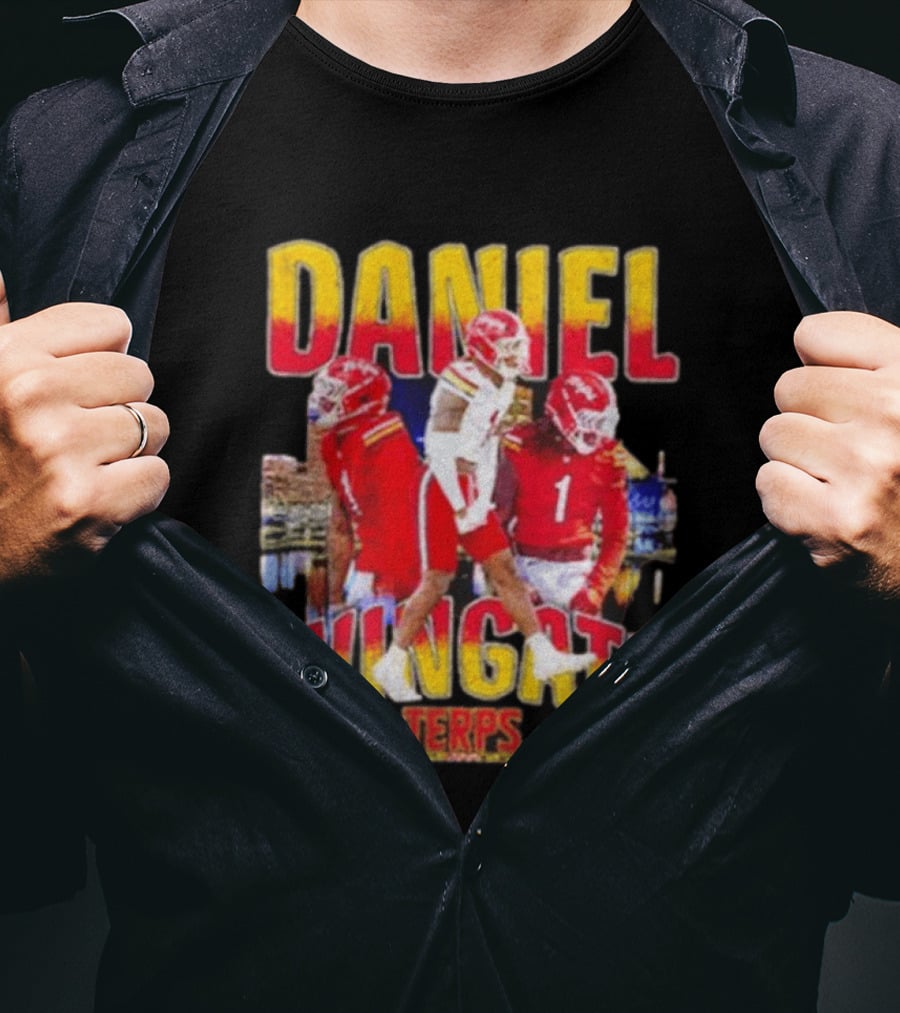 Daniel Wingate Terps No 1 Maryland Football Collage T-Shirt