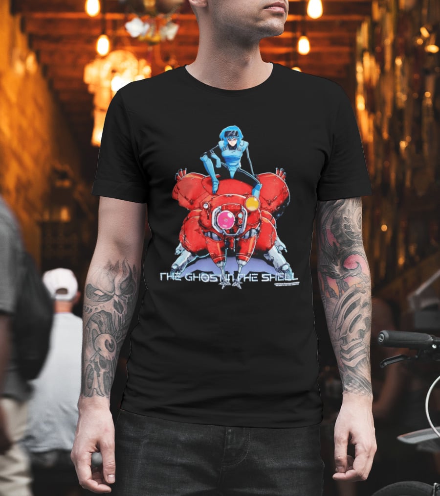 Motoko Kusanagi On Tachikoma The Ghost In The Shell Anime T-Shirt