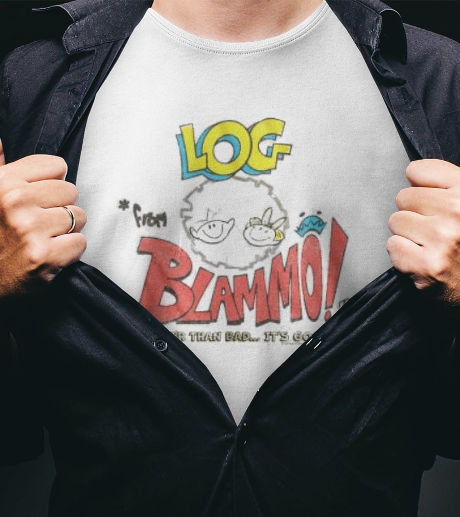 Log Blammo Better Than Bad It's Good Ren & Stimpy T-Shirt