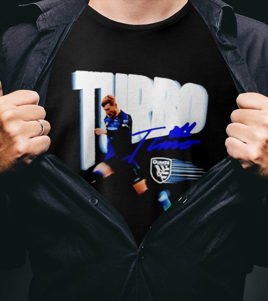 Turbo Timo San Jose Earthquakes Soccer Player Promotion T-Shirt