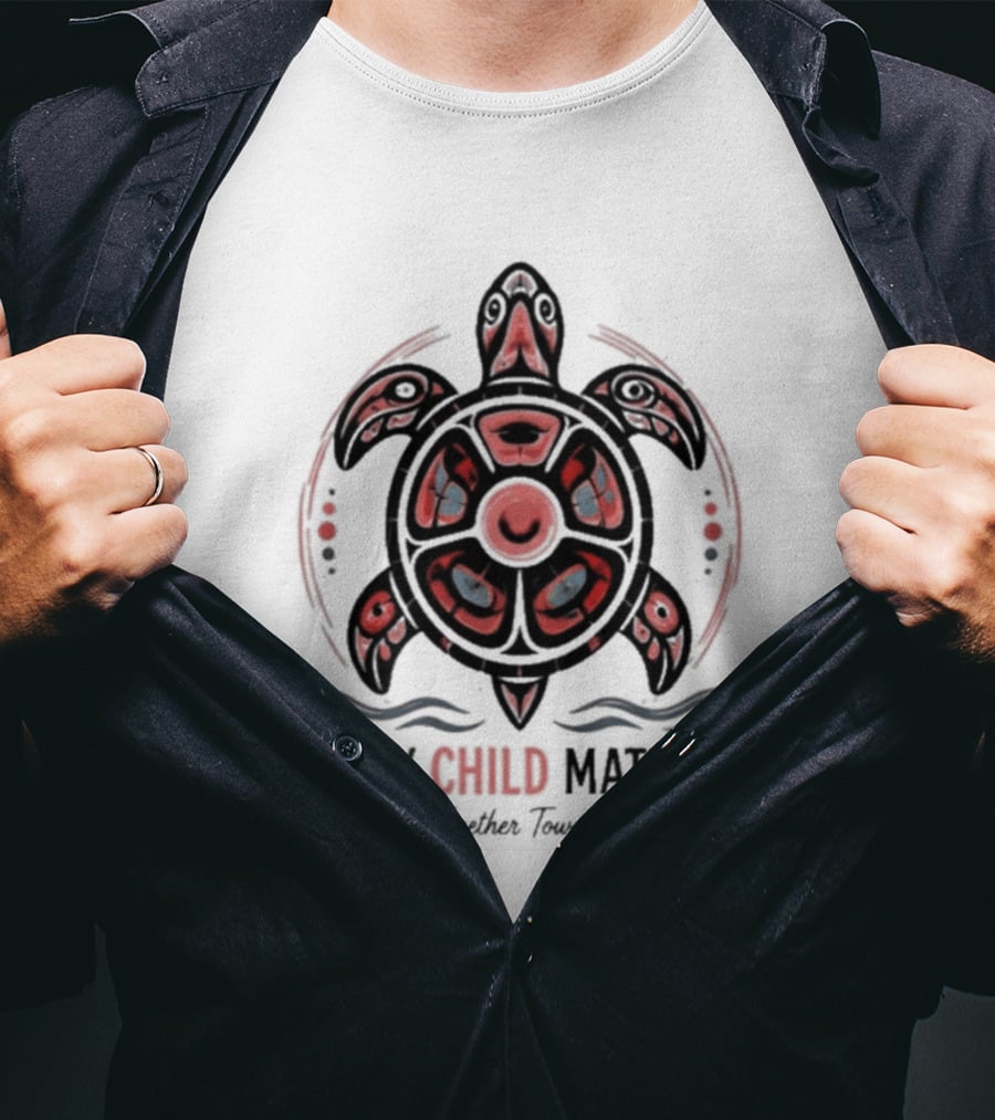 Every Child Matters Turtle Walking Together Toward Healing Indigenous T-Shirt