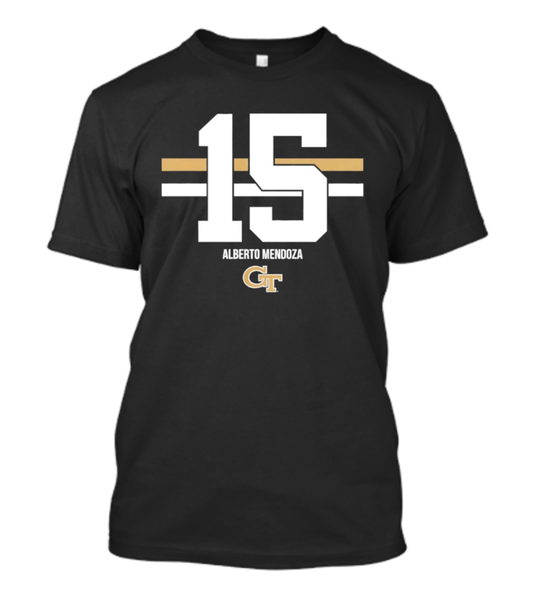 Alberto Mendoza 15 Georgia Tech NCAA GT Football T-Shirt