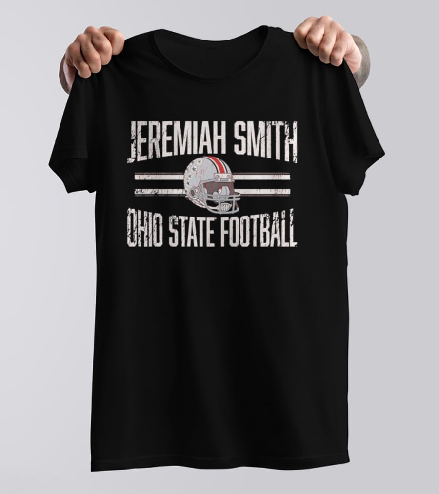 Jeremiah Smith Ohio State Football Helmet Hero NCAA Buckeyes T-Shirt