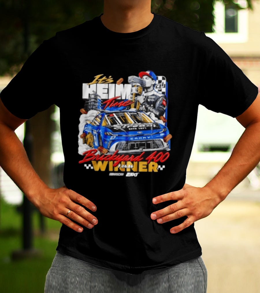 Heim Time Corey Heim 23XI Racing Brickyard 400 Winner 2026 T-Shirt