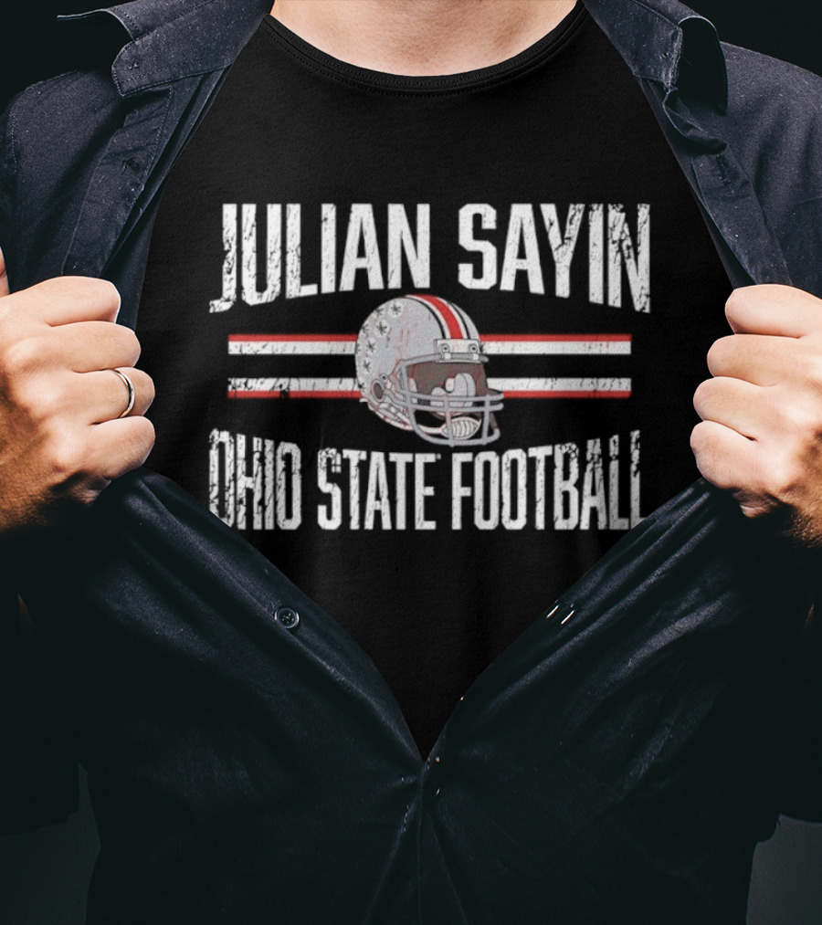 Julian Sayin Ohio State Football Helmet T-Shirt