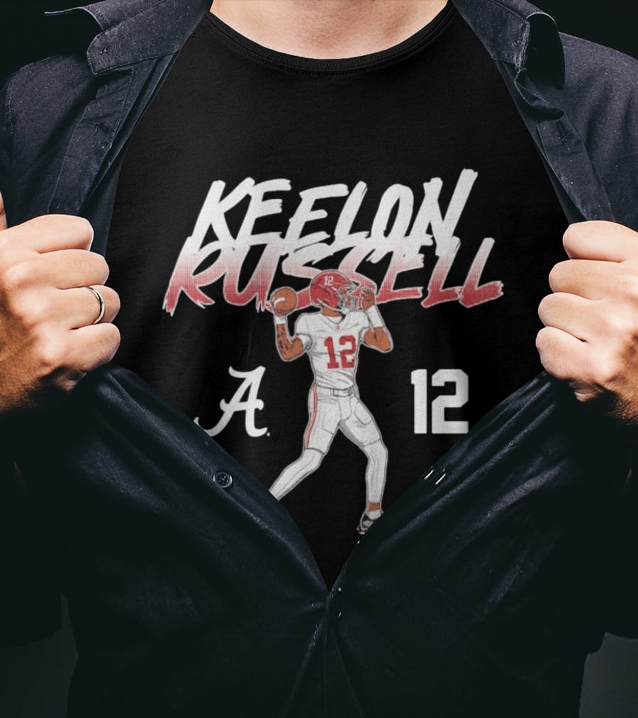 Keelon Russell 12 Alabama Crimson Tide NCAA Football Player T-Shirt