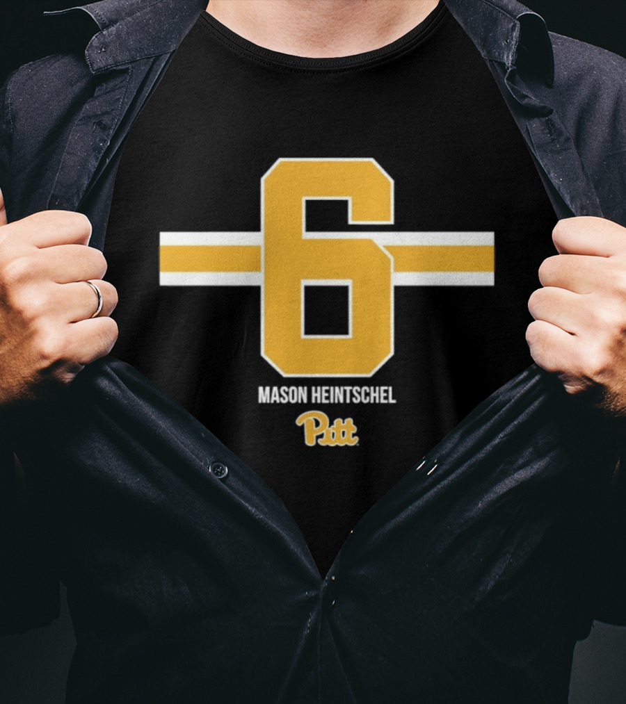 Mason Heintschel 6 Pitt Panthers NCAA Football T-Shirt