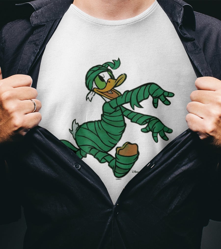 Donald Duck Mummy Costume Halloween Fun T-Shirt