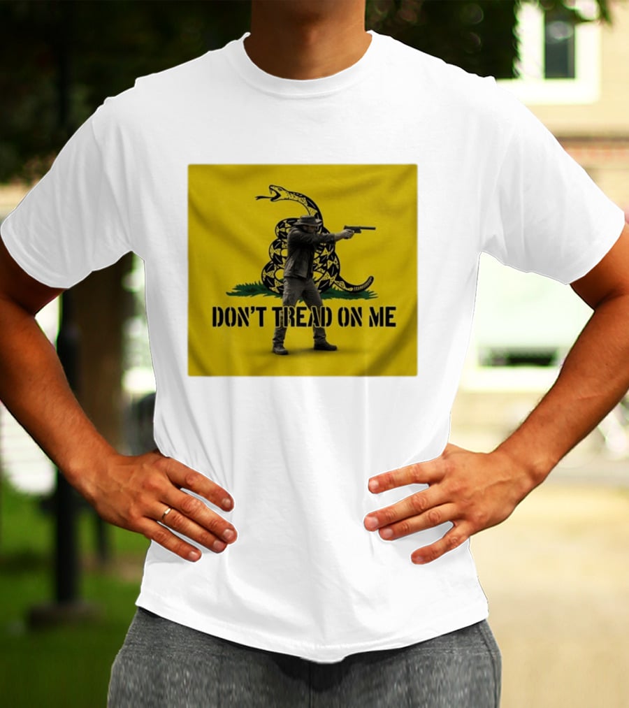 Jordan Salinas Don't Tread On Me Gadsden Flag Cowboy Gun T-Shirt