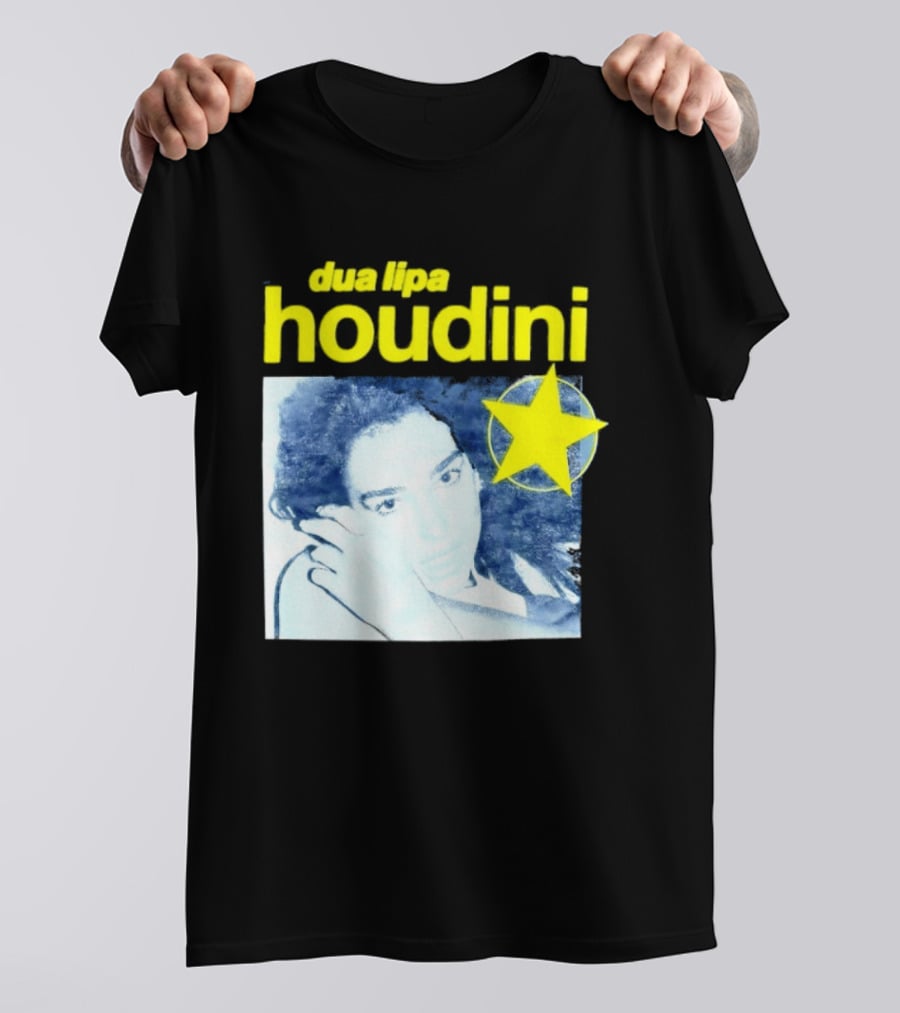 Dua Lipa Houdini Pop Music Radical Optimism Yellow Star T-Shirt