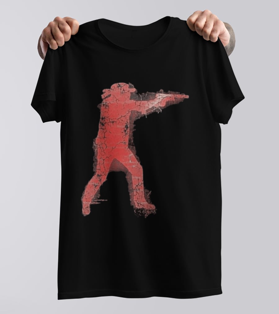 Jordan Salinas Idaho Twin Falls Hero Red Cracked Shooter T-Shirt