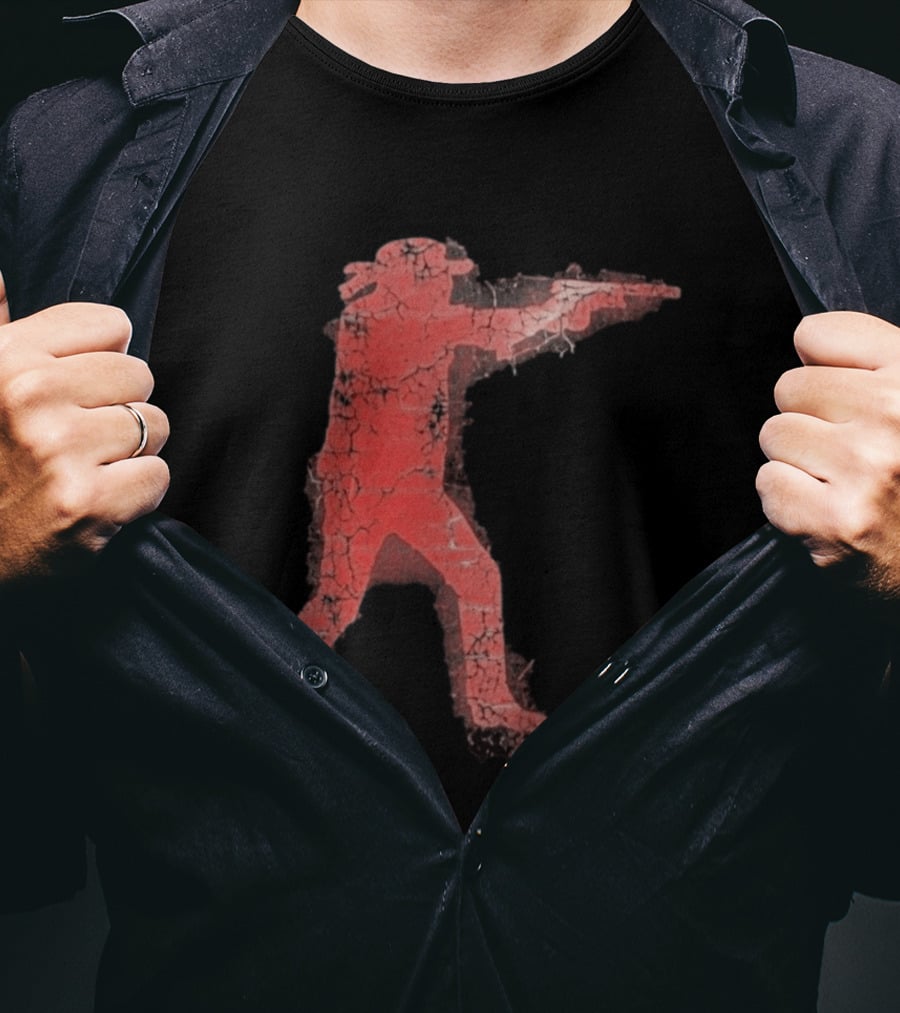 Jordan Salinas Idaho Twin Falls Hero Red Cracked Shooter T-Shirt