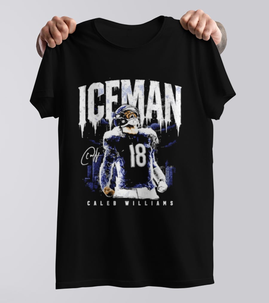 ICEMAN Caleb Williams 18 Chicago Bears T-Shirt