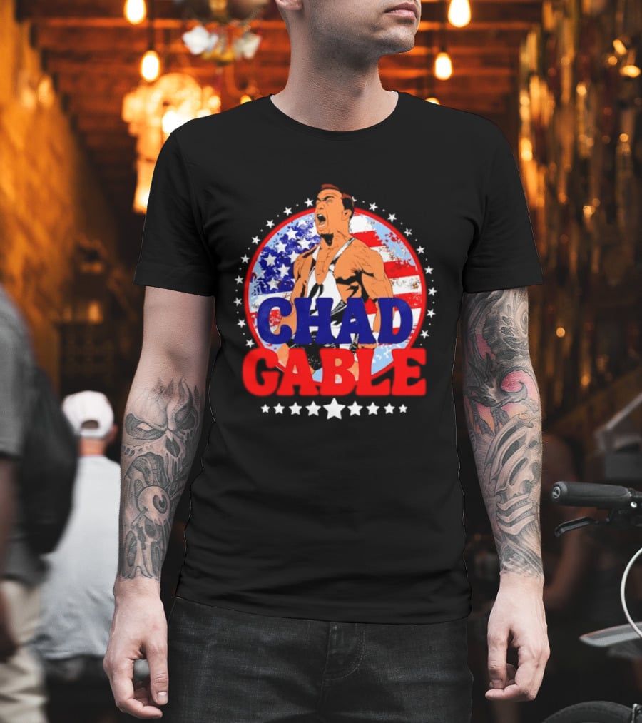 Chad Gable WWE Wrestling American Flag T-Shirt