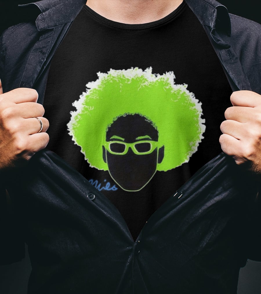 Olivia Miles Minnesota Lynx 2026 WNBA Green Afro And Glasses T-Shirt