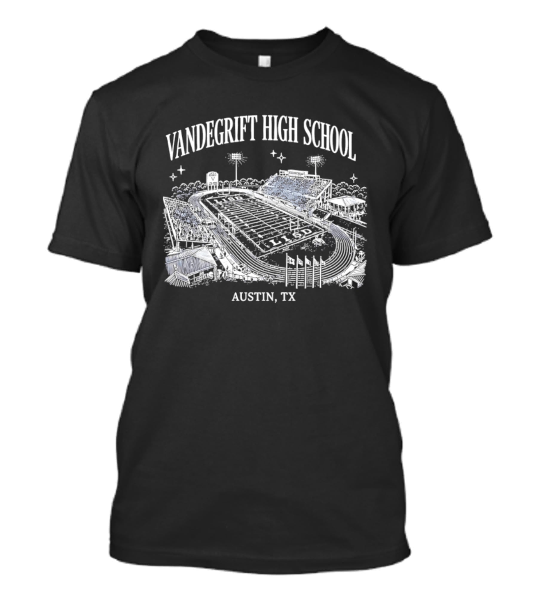Vandegrift High School Stadium Austin TX Venue Landscape T-Shirt