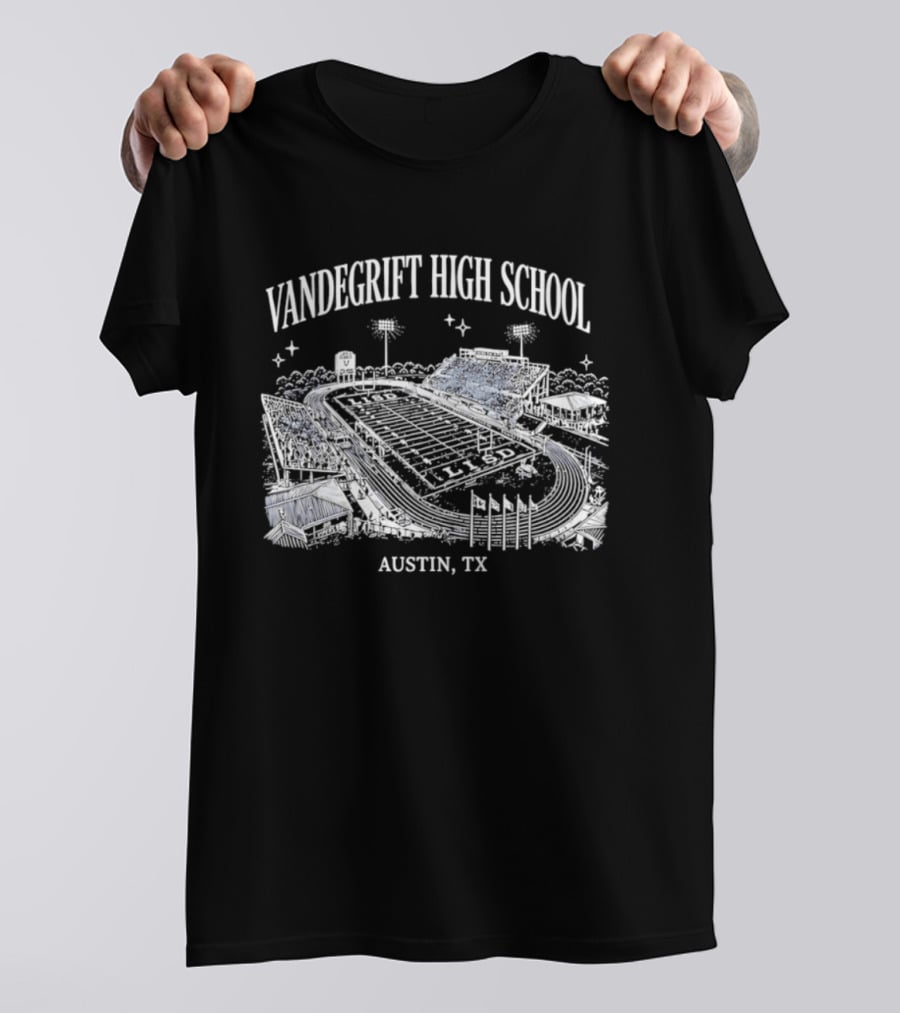 Vandegrift High School Stadium Austin TX Venue Landscape T-Shirt