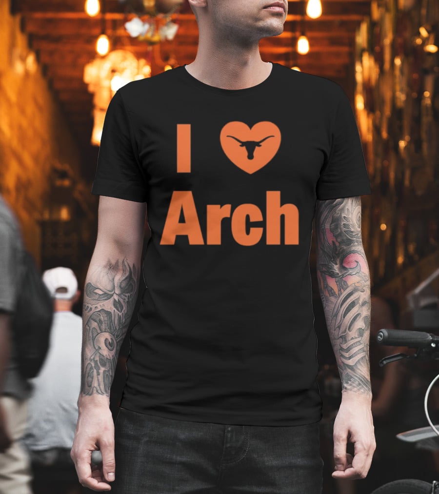 I Heart Arch Longhorns Football Fan T-Shirt