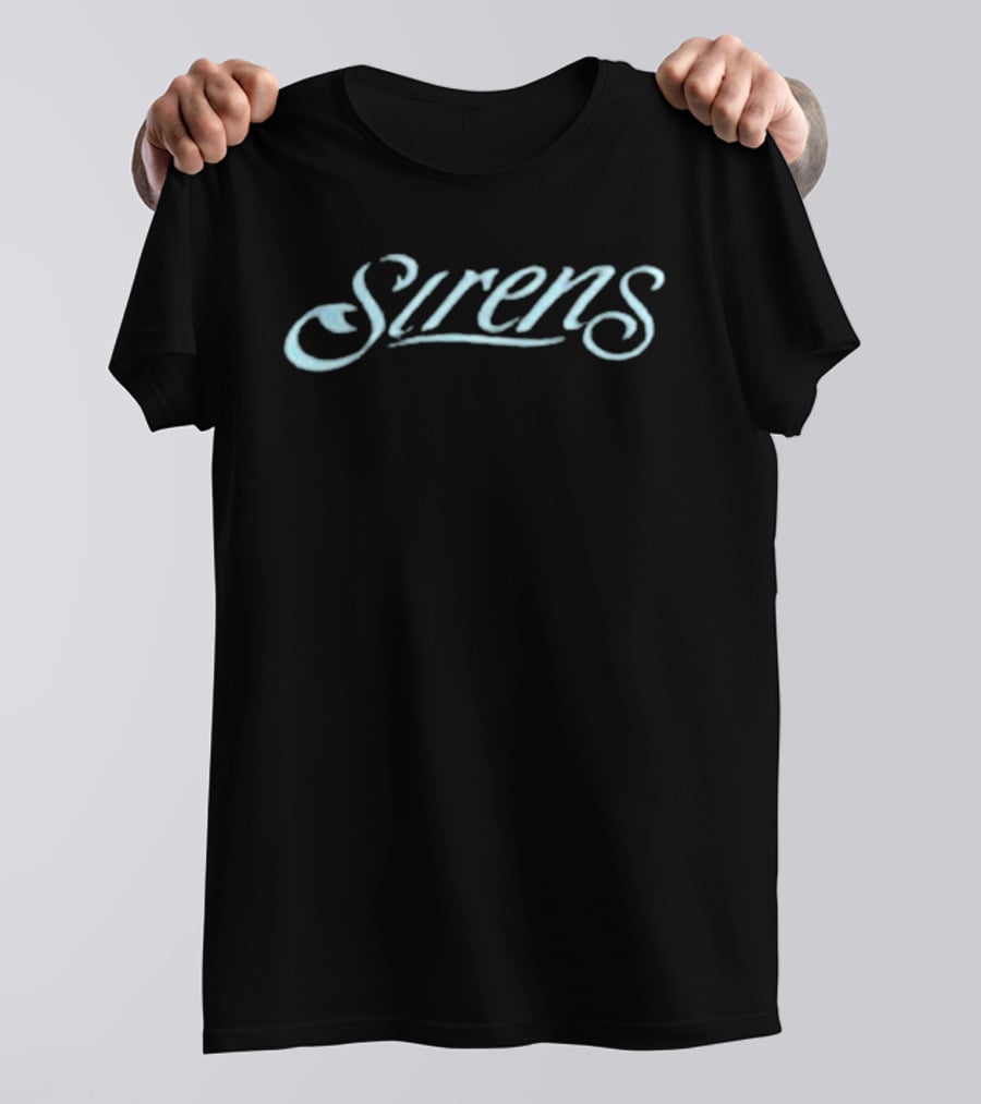 Sirens Basketball Team Script Font T-Shirt