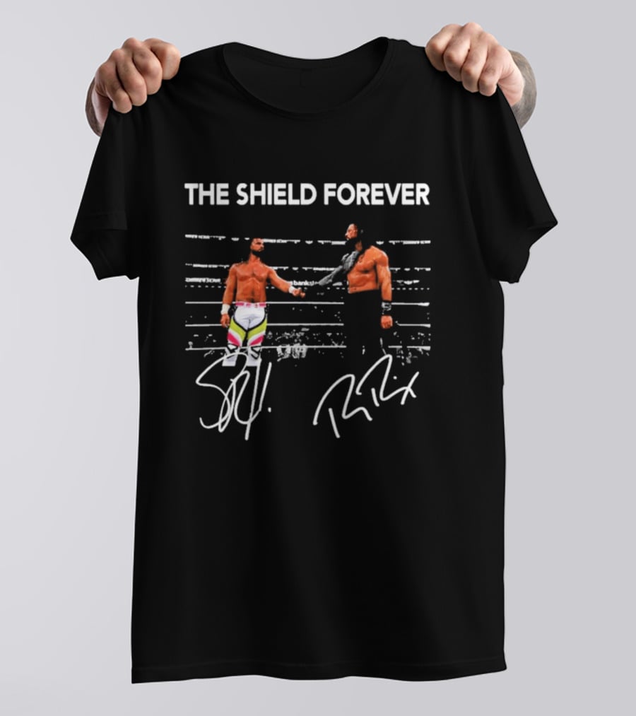 The Shield Forever Roman Reigns Seth Rollins Iconic Wrestling Partnership T-Shirt