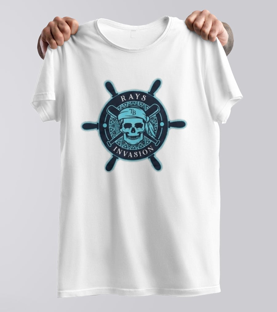 Rays Invasion TB Skull And Crossbats Helm 2026 Giveaway T-Shirt