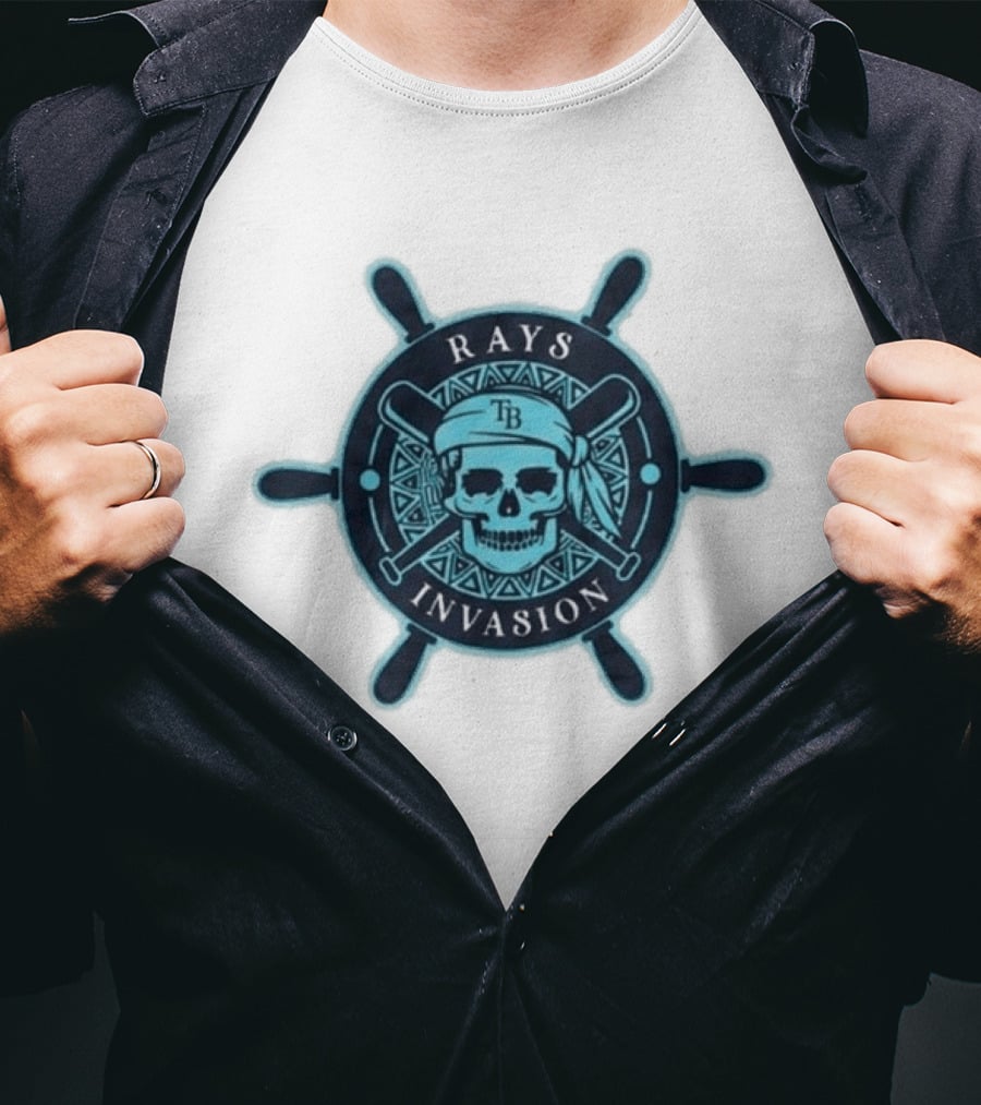 Rays Invasion TB Skull And Crossbats Helm 2026 Giveaway T-Shirt