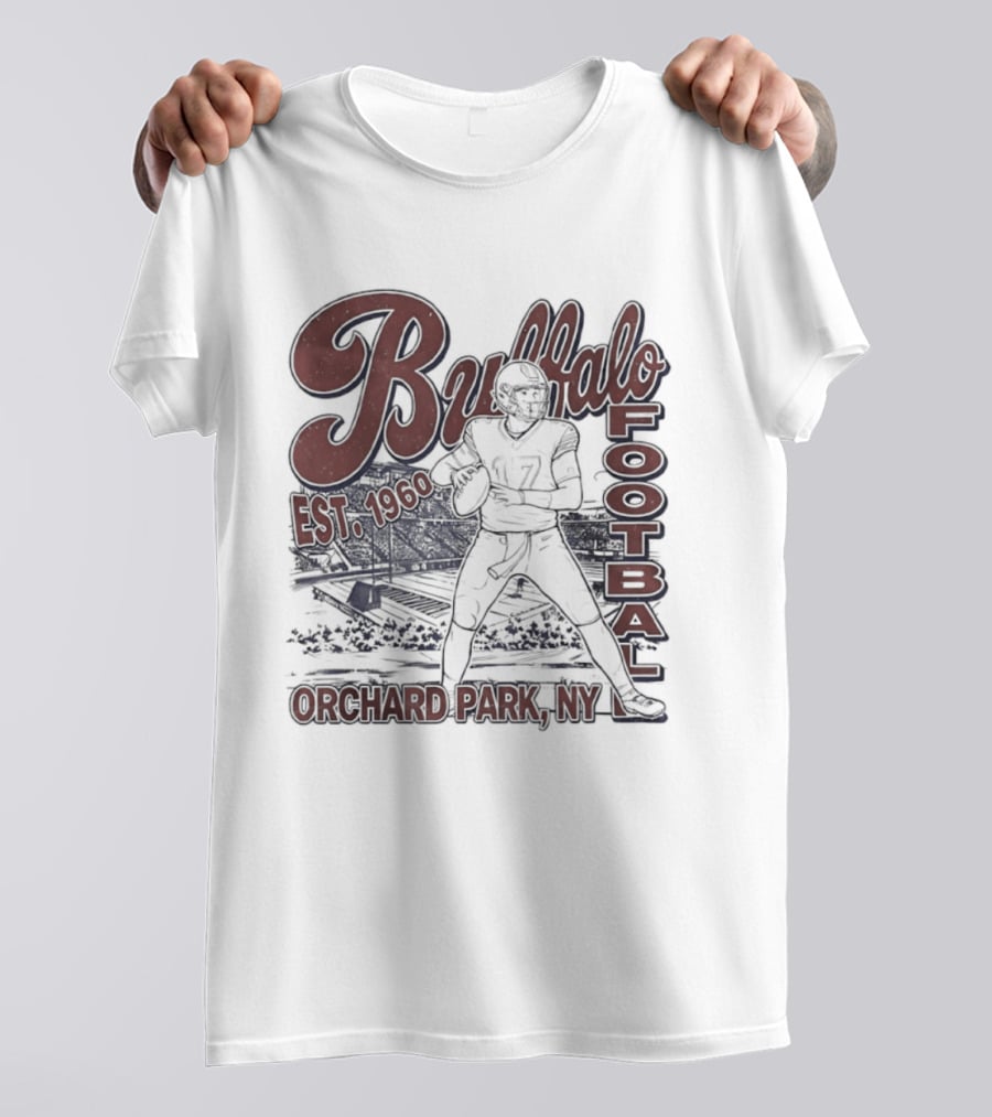 Buffalo Football Est 1960 Josh Allen Orchard Park NY T-Shirt