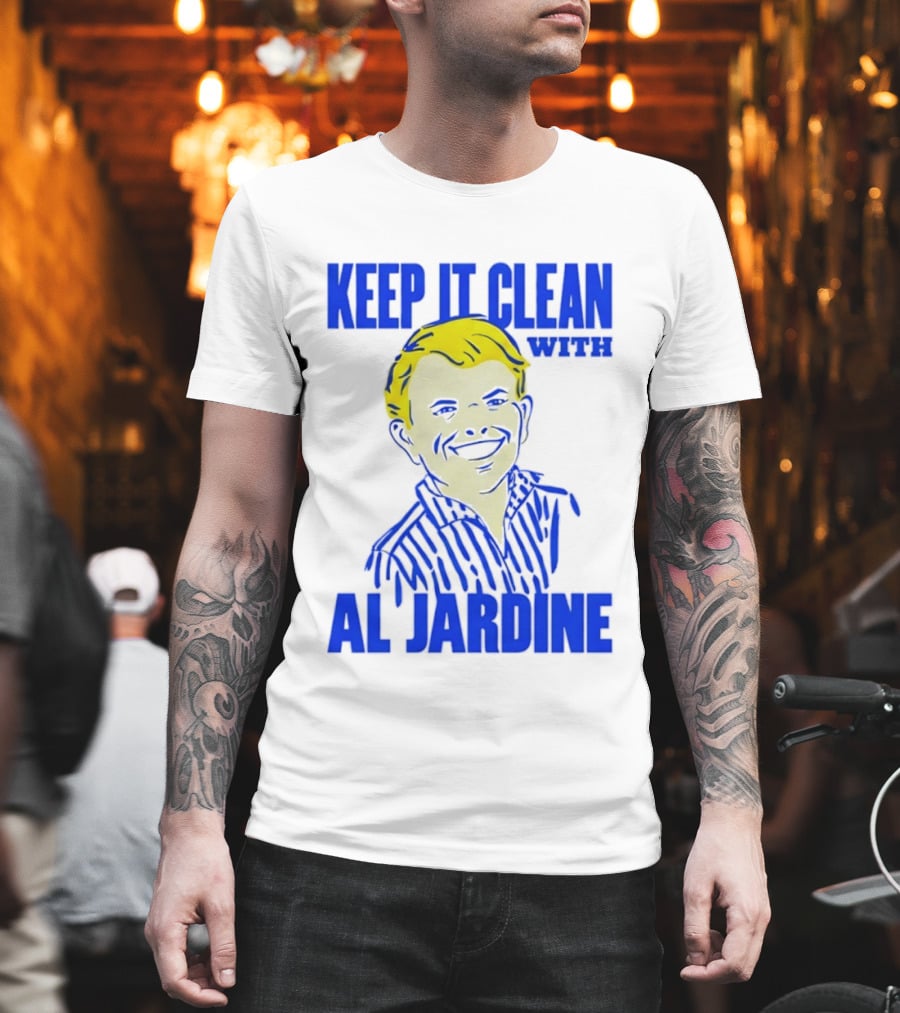Keep It Clean With Al Jardine Blue Yellow T-Shirt