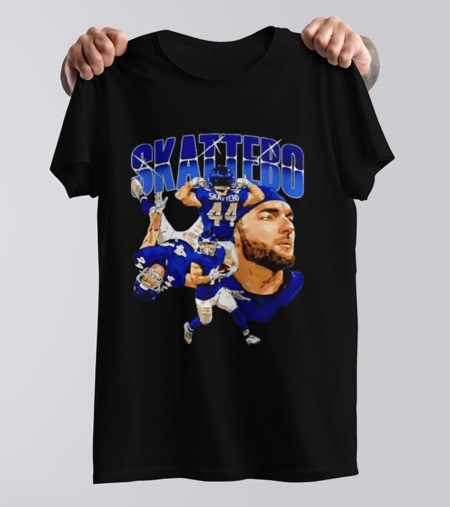 New York Giants Cameron Skattebo 44 Football Player Action Collage T-Shirt