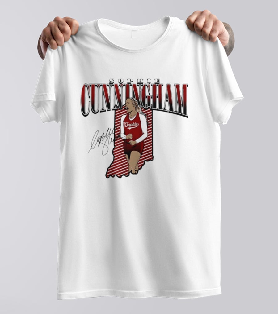 Sophie Cunningham Indiana State WNBA Fever Star Signature 2026 T-Shirt