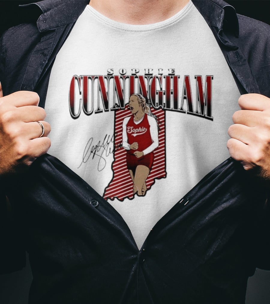 Sophie Cunningham Indiana State WNBA Fever Star Signature 2026 T-Shirt